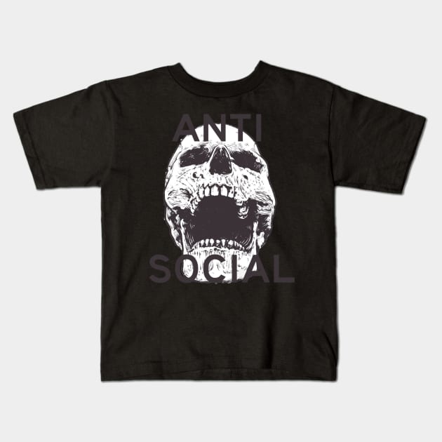 AntiSocial Kids T-Shirt by idkco